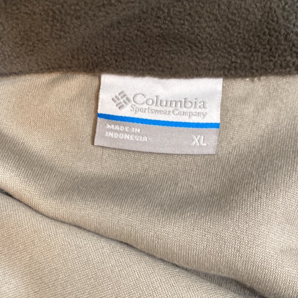 Columbia 3/4 zip Brown and Taupe XL - Picture 4 of 8